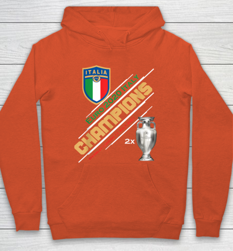 Italy Champions 2020 Euro Forza Azzurri Italia Football Hoodie 3
