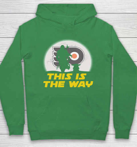 Philadelphia Flyers NHL Ice Hockey Star Wars Yoda And Mandalorian This Is The Way Hoodie 5
