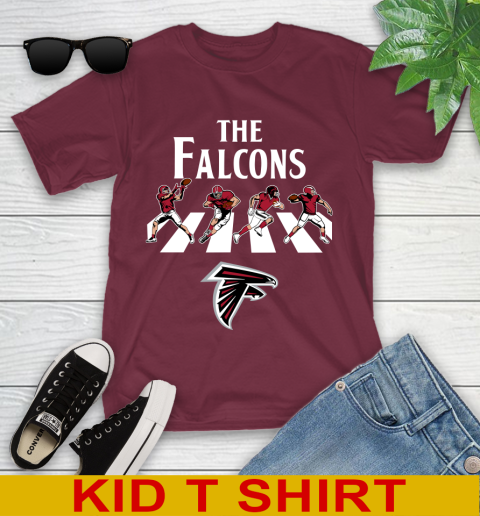 NFL Football Atlanta Falcons The Beatles Rock Band Shirt Youth T-Shirt 5