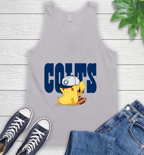 NFL Pikachu Football Sports Indianapolis Colts Tank Top 4