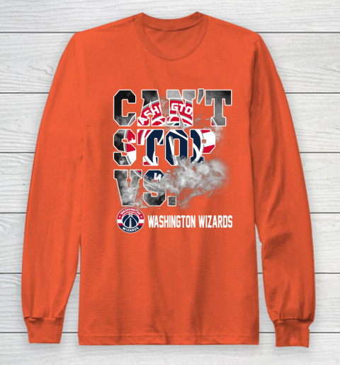 NBA Washington Wizards Basketball Can't Stop Vs Long Sleeve T-Shirt 3