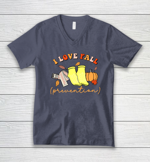 I Love Fall (Prevention) V-Neck T-Shirt 6