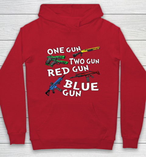 One Gun Two Gun Red Gun Blue Gun Hoodie 7
