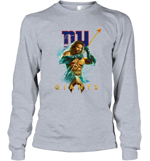NFL New York Giants Aquaman DC Football Sports y3MNTtWkXp3 long sleeve tee 14 95 151514 front sport grey