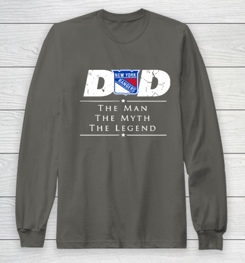 New York Rangers NHL Ice Hockey Dad The Man The Myth The Legend Long Sleeve T-Shirt 5