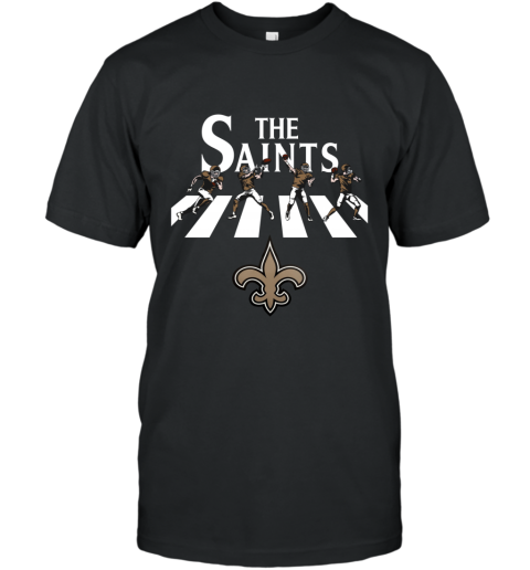 The New Orleans Saints The Beatles Abbey Road Walk T-Shirt
