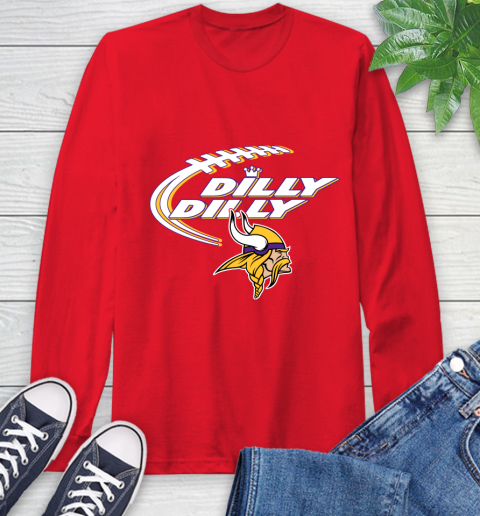 NFL Minnesota Vikings Dilly Dilly Football Sports Long Sleeve T-Shirt 10