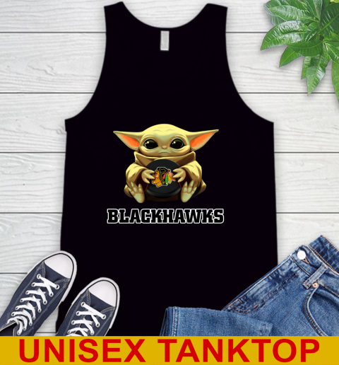 NHL Hockey Chicago Blackhawks Star Wars Baby Yoda Shirt 71