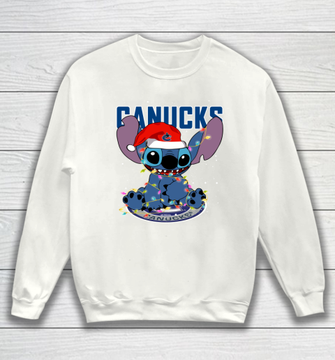 Vancouver Canucks NHL Hockey noel stitch Christmas Sweatshirt