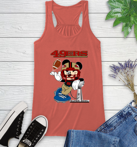 NFL San Francisco 49ers Mickey Mouse Disney Super Bowl Football T Shirt Racerback Tank 16