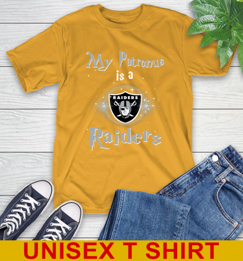 NFL Football Harry Potter My Patronus Is A Oakland Raiders T-Shirt 2