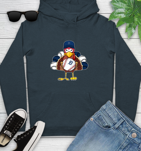 Detroit Tigers Turkey thanksgiving Youth Hoodie 8