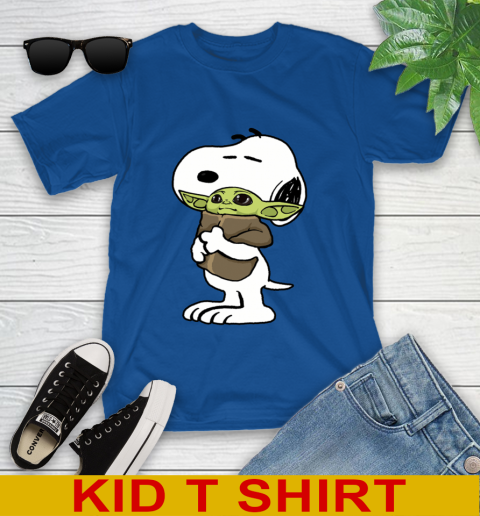 Snoopy Hugging Baby Yoda Shirt 109