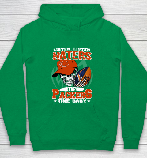 Listen Haters It is BEARS Time Baby NFL Youth Hoodie 4