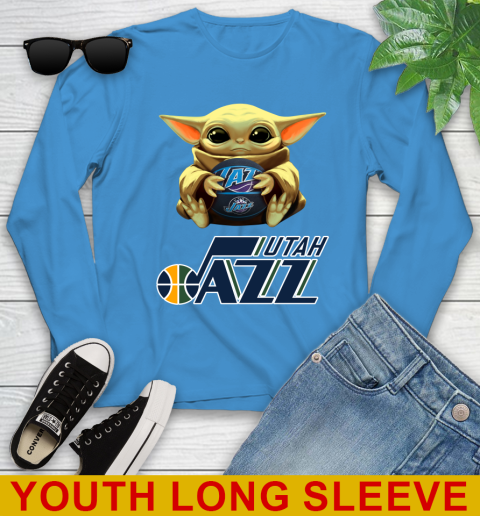 NBA Basketball Utah Jazz Star Wars Baby Yoda Shirt 129