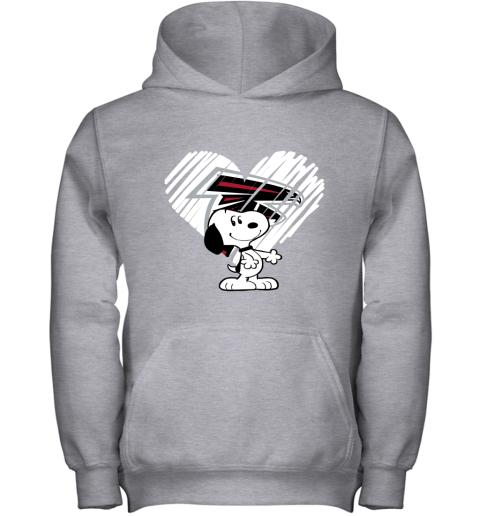 r96b a happy christmas with atlanta falcons snoopy youth hoodie 43 front sport grey