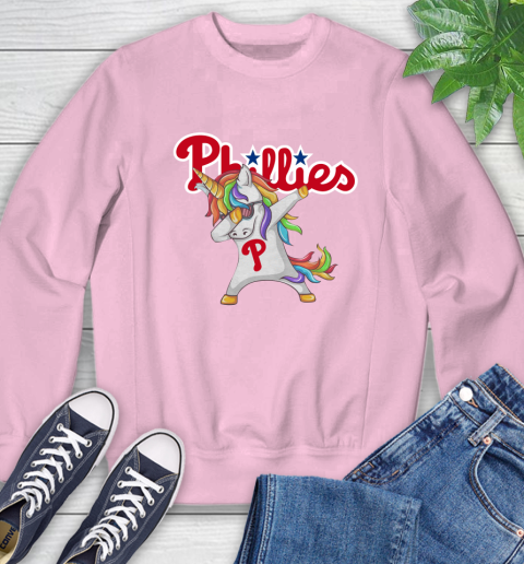 Philadelphia Phillies MLB Baseball Funny Unicorn Dabbing Sports Sweatshirt 9