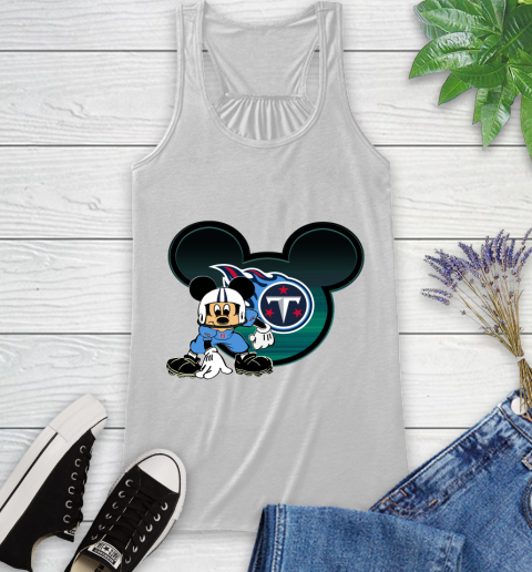 NFL Tennessee Titans Mickey Mouse Disney Football T Shirt Racerback Tank