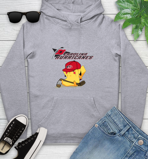NHL Pikachu Hockey Sports Carolina Hurricanes Youth Hoodie 6