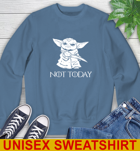 Not Today Game Of Thrones Star Wars Baby Yoda Shirt 34