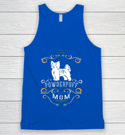 Dog Mom Shirt Powderpuff Mom Chinese Crested Dog Tank Top 4