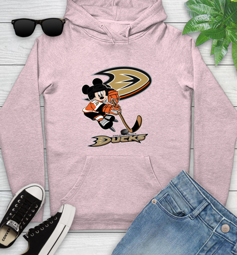 NHL Anaheim Ducks Mickey Mouse Disney Hockey T Shirt Youth Hoodie 10