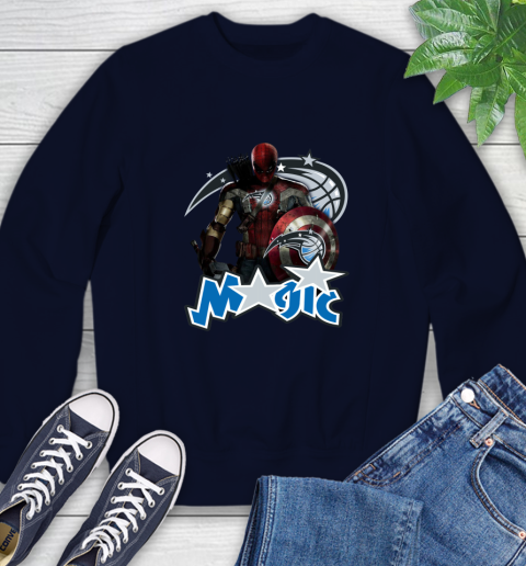 Philadelphia 76ers NBA Basketball Captain America Thor Spider Man Hawkeye Avengers Sweatshirt 3