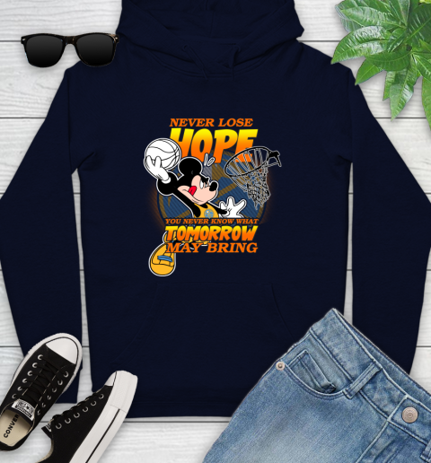 Denver Nuggets NBA Basketball Mickey Disney Never Lose Hope Youth Hoodie 3