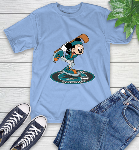 NHL Hockey San Jose Sharks Cheerful Mickey Disney Shirt T-Shirt 12