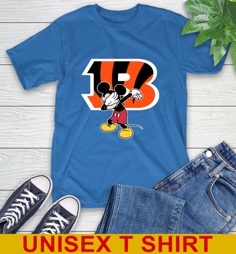 Cincinnati Bengals NFL Football Dabbing Mickey Disney Sports T-Shirt 9