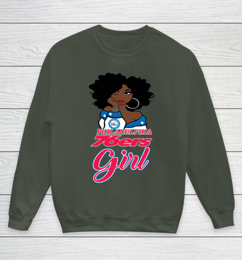 Philadelphia 76ers Girl NBA Youth Sweatshirt 10