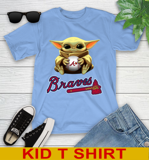 MLB Baseball Atlanta Braves Star Wars Baby Yoda Shirt 111