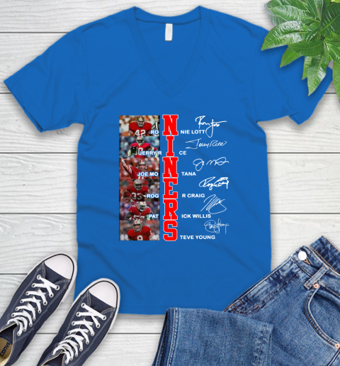Niners Player Name And Signature San Francisco 49ers Shirts 50