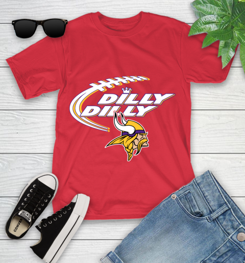 NFL Minnesota Vikings Dilly Dilly Football Sports Youth T-Shirt 10