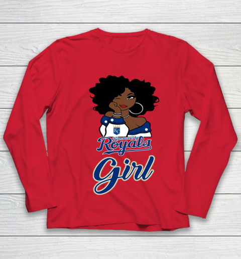 Kansas City Royalss Girl MLB Youth Long Sleeve 10
