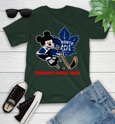 NHL Toronto Maple Leafs Mickey Mouse Disney Hockey T Shirt Youth T-Shirt 5