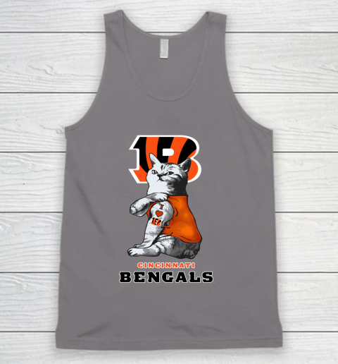 NFL Football My Cat Loves Cincinnati Bengals Tank Top 6