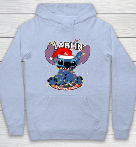 Miami Marlins MLB noel stitch Baseball Christmas Hoodie 5