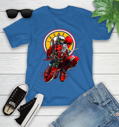 NBA Deadpool Marvel Comics Sports Basketball Indiana Pacers Youth T-Shirt 9