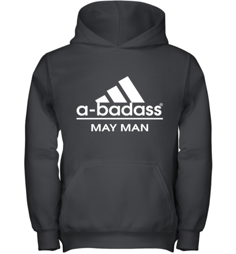 A Badass May Men Are Born In March Youth Hoodie