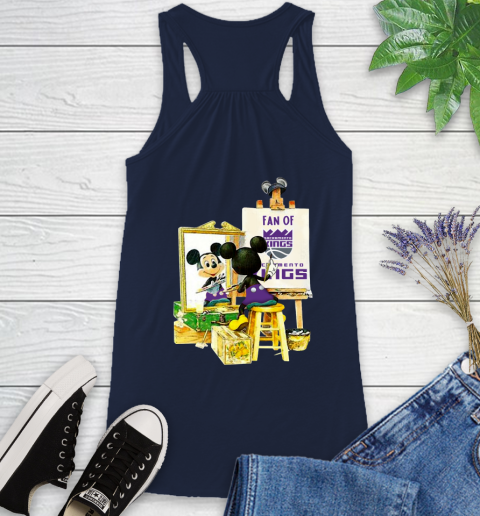 NBA Basketball Sacramento Kings Mickey Drawing Shirt 44