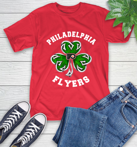 NHL Philadelphia Flyers Three Leaf Clover St Patrick's Day Hockey Sports T-Shirt 11
