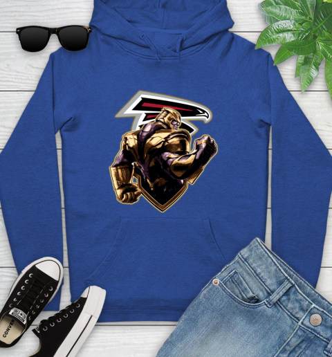 NFL Thanos Avengers Endgame Football Sports Atlanta Falcons Youth Hoodie 9