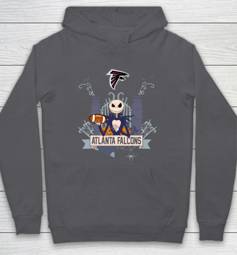NFL Atlanta Falcons Football Jack Skellington Halloween Hoodie 4