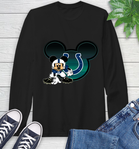 NFL Indianapolis Colts Mickey Mouse Disney Football T Shirt Long Sleeve T-Shirt 2