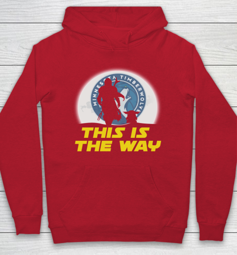 Minnesota Timberwolves NBA Basketball Star Wars Yoda And Mandalorian This Is The Way Hoodie 7