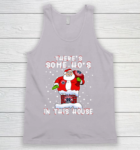 Washington Wizards Christmas There Is Some Hos In This House Santa Stuck In The Chimney NBA Tank Top 3