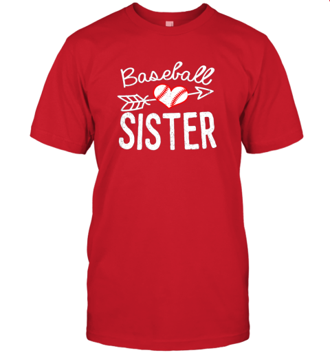 zxes baseball sister for fan jersey t shirt 60 front red