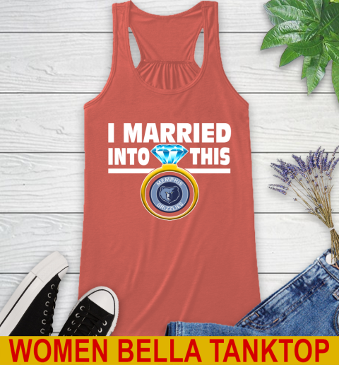 Memphis Grizzlies NBA Basketball I Married Into This My Team Sports Racerback Tank 3