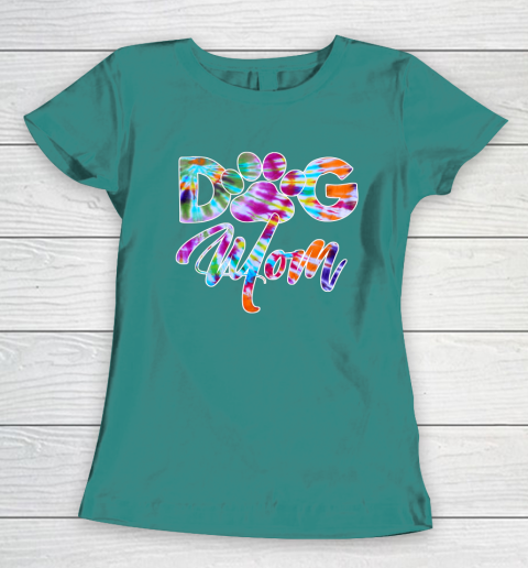 Dog Mom Shirt Tie Dye Dog Mom Apparel for Women Dog Lover Gifts Paw Women's T-Shirt 10